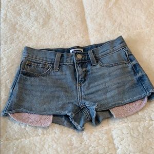 Girls jean shorts